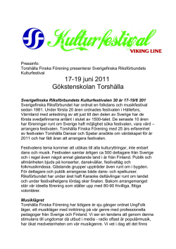 17-19 juni 2011 Gökstenskolan Torshälla