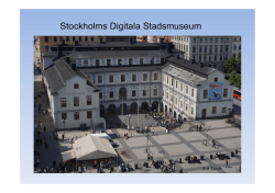 Digitala Stadsmuseet - Open Stockholm