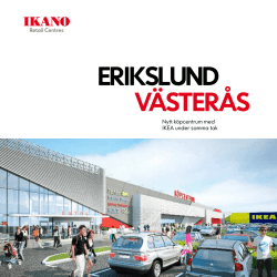 Nytt köpcentrum med IKEA under samma tak