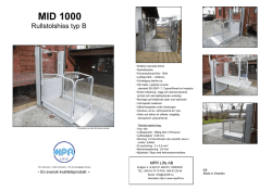 MID 1000 - MPR Lifts