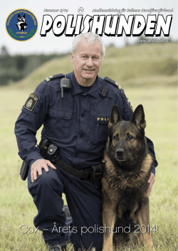 Cox – Årets polishund 2014!