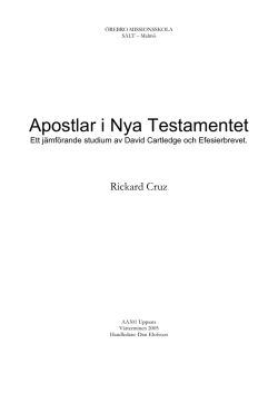 Apostlar i Nya Testamentet