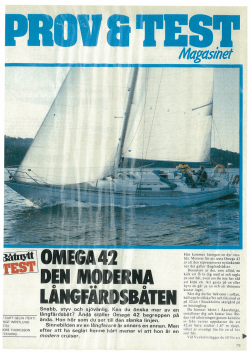 Länk till Test av Omega 42 i Båtnytt år 1980