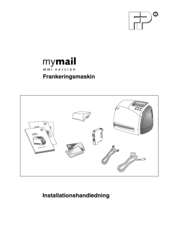 MyMail - Installationsguide - Francotyp