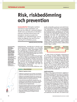 Risk, riskbedömning och prevention - Nils