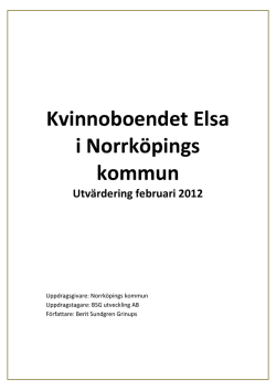 Kvinnoboendet Elsa i Norrköpings kommun