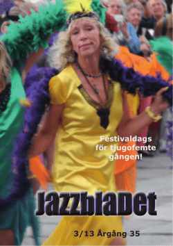 Jazzbladet nr 3/13 - Classic Jazz Göteborg