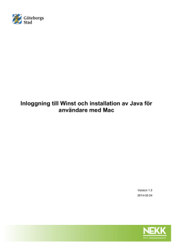 Installation Java för Mac