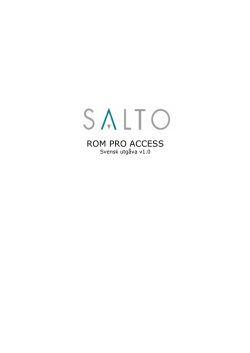 ROM PRO ACCESS - EvvaSalto Access AB