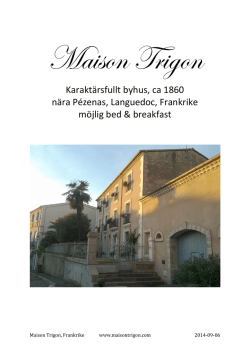 Beskrivning (pdf) - La Maison Trigon