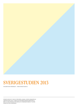 SverigeStudien 2013