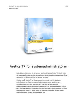 Aretics T7 för systemadministratörer