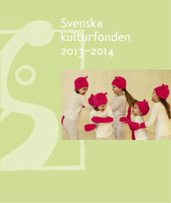 Svenska kulturfonden 2013–2014