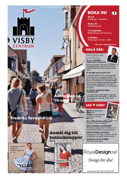 10 juli 2014 - Visby Centrum