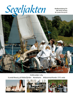 Segeljakten 2_2011 - Sail Yacht Society