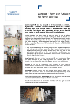 Laminat – form och funktion för familj och fest