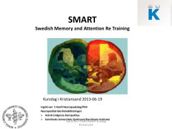 SMART Swedish Memory and Attention Re Training