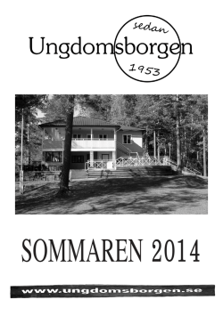 Program 2014 - Ungdomsborgen