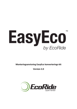 Monteringsanvisning EasyEco konverterings-‐kit