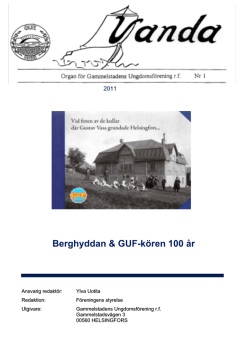 Berghyddan & GUF-kören 100 år - Gammelstadens ungdomsförening