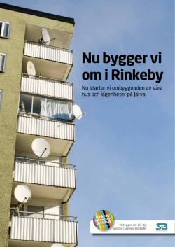 Nu bygger vi om i Rinkeby