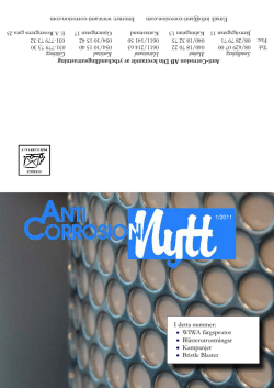 Anti-Corrosion Nytt 2011 - nr1 - Anti