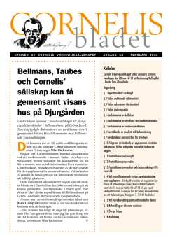 Cornelisbladet nr 1, 2011