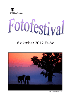 Fotofestival i Eslöv 2012 utskick 2