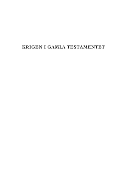 KRIGEN I GAMLA TESTAMENTET