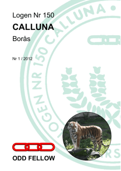 CALLUNA - Vår loge