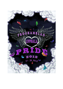 UPPDATERAD 16/5! – Programblad Uppsala Pride 2012 – Ladda ner!