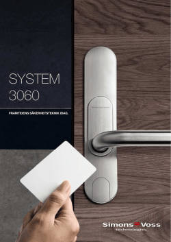 System 3060 - översikt - SimonsVoss technologies