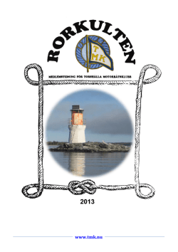 Rorkulten 2013 - Torshälla Motorbåtsklubb