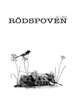 Rödspoven nr 1 2012 (PDF - ca 1.6MB)