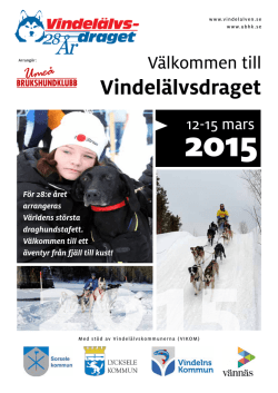 Programblad Vindelälvsdragen 2015