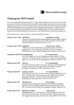 arsprogram 2015 - Gagnef