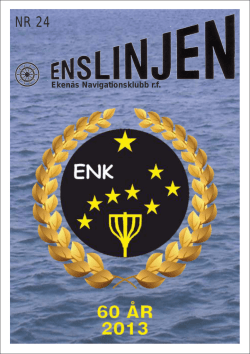 Enslinjen 2013 - Ekenäs Navigationsklubb rf