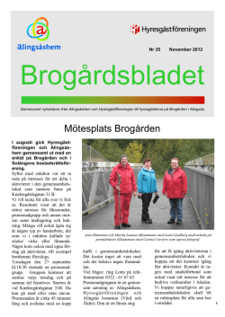 Brogårdsbladet nr 35 2012