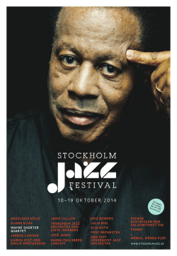 10–19 OKTOBER 2014 - Stockholm Jazz Festival
