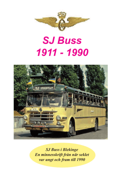 SJ Busstrafik 1911-1990