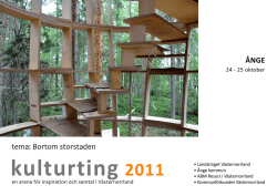 Program Kulturting 2011.pdf - Landstinget Västernorrland
