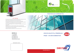 drutex broschyr - Underhållsfria PVC fönster