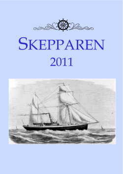 Skepparen 2011 - navigationssallskapet.fi