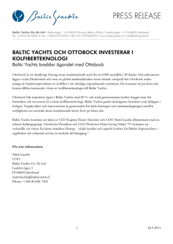 baltic yachts och ottobock investerar i kolfiberteknologi