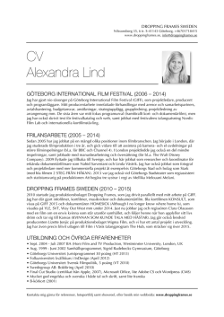 CV Alexandra Lind