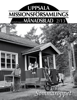 Juni/juli/augusti - Uppsala Missionskyrka