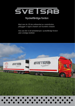 Broschyr i PDF - Scania - Volvo -Mercedes-DAF