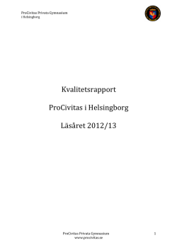Kvalitetsrapport 2012-13