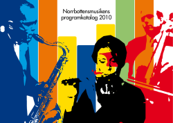 Norrbottensmusikens programkatalog 2010