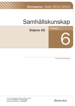 Delprov A2